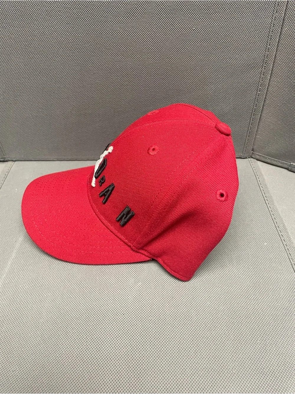 Jordan Kids Red Cap with White Jumpman and Black Lettering